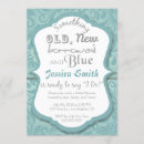 Search for something old something new invitations Elegant