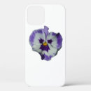 Search for purple pansy iphone cases White