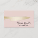 Search for knife business cards Chef