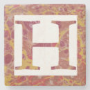 Search for red and gold coasters Monogrammed