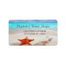 Search for starfish wedding return address labels Elegant