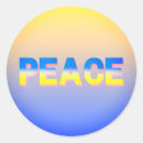 Search for peace and freedom stickers Anti war
