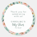 Search for pink and mint stickers Baby shower
