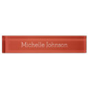 Search for orange name plates Clean