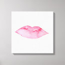 Search for pink lips canvas prints Makeup