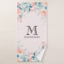 Search for pink monogram bath towels Trendy