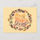 Search for thanksgiving postcards Typography