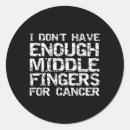 Search for middle finger stickers Cancer support
