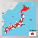 Search for japan map posters Flag