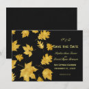 Search for fall foliage wedding invitations Gold
