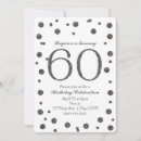 Search for silver 60th birthday invitations Elegant