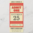 Search for red admit one invitations Admission
