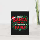 Search for coworker christmas cards Dear santa