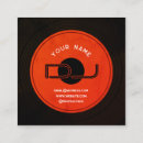 Search for vinyl record business cards Vintage