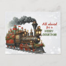 Search for locomotive christmas cards Old fashioned