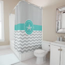 Search for teal chevron shower curtains Zigzag
