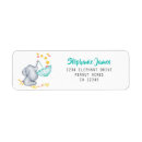 Search for baby elephant return address labels Boy or girl