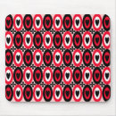 Search for red heart pattern mousepads White