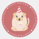 Search for happy puppy dog stickers Boy
