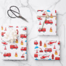 Search for fire truck wrapping paper Firefighting