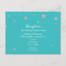 Search for turquoise silver wedding invitations Modern