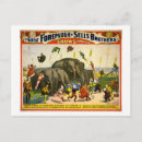 Search for circus elephant postcards Advertising
