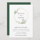 Search for gold geometric frame wedding invitations Watercolor