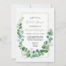 Search for eucalyptus geometric bridal shower invitations Foliage