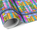 Search for stained glass wrapping paper Yellow
