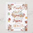 Search for pumpkin is turning one invitations Floral
