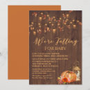 Search for rustic wood baby shower invitations Pumpkin