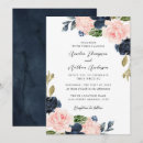 Search for navy and pink wedding invitations Rustic