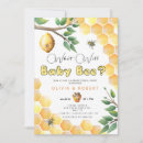 Search for bee gender reveal invitations Watercolor