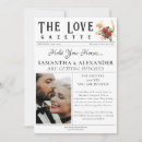 Search for unique fun wedding invitations Newspaper