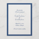 Search for navy blue silver white wedding invitations Classy