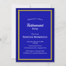 Search for gold frame invitations Retirement party