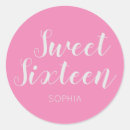 Search for pink sweet sixteen stickers Party