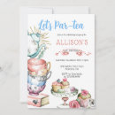 Search for teacup birthday invitations Watercolor