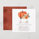 Search for pumpkin gender reveal invitations Fall in love