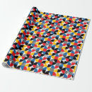 Search for color block wrapping paper Blue