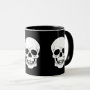 Search for black and white skull mugs Spooky