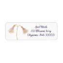 Search for artistic return address labels Watercolor flowers