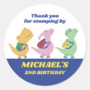Search for cute dinosaur birthday stickers Kids birthday party