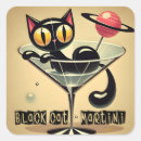 Search for atomic age stickers Black cat