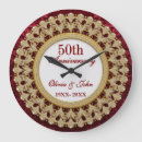 Search for golden wedding anniversary clocks 50th