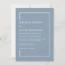 Search for elegant dusty blue wedding invitations Modern