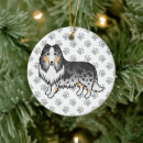 Search for rough collie christmas tree decorations Long haired collie