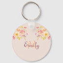 Search for watercolor pattern key rings Floral design