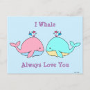 Search for cute cartoon whale postcards Animal