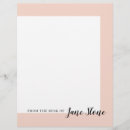 Search for bordered business stationery Girly
